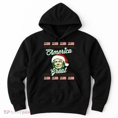 Keep America Great Ugly Christmas Sweater Hoodie