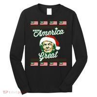Keep America Great Ugly Christmas Sweater Long Sleeve Shirt thumb 0