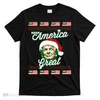Keep America Great Ugly Christmas Sweater T-Shirt thumb 0