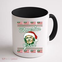 Keep America Great Ugly Christmas Sweater Coffee Mug thumb 1