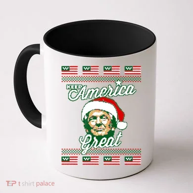 Keep America Great Ugly Christmas Sweater Coffee Mug