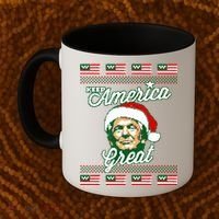 Keep America Great Ugly Christmas Sweater Coffee Mug thumb 2
