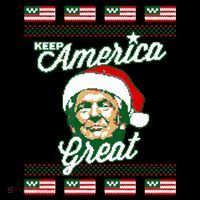 Keep America Great Ugly Christmas Sweater Women's Hoodie thumb 2