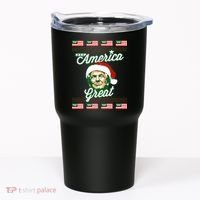 Keep America Great Ugly Christmas Sweater Tumbler thumb 0