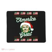Keep America Great Ugly Christmas Sweater Mousepad thumb 0