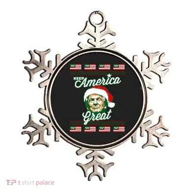 Keep America Great Ugly Christmas Sweater Ornament