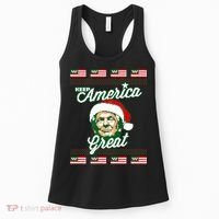 Keep America Great Ugly Christmas Sweater Women's Tank Top thumb 0