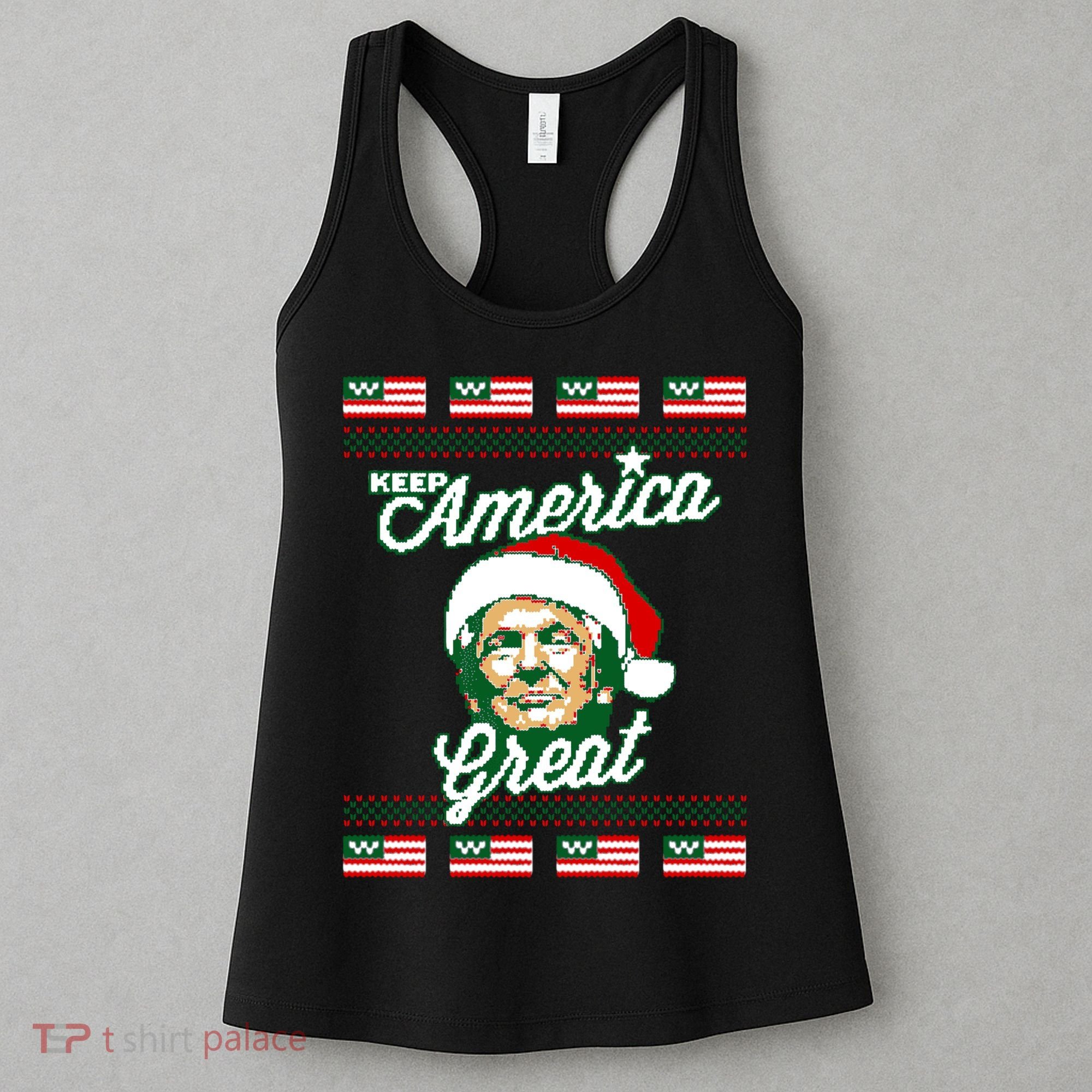 Keep America Great Ugly Christmas Sweater Women's Tank Top