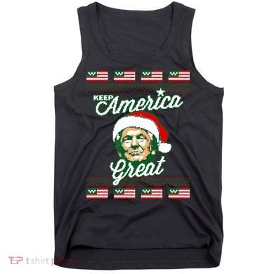 Keep America Great Ugly Christmas Sweater Tank Top