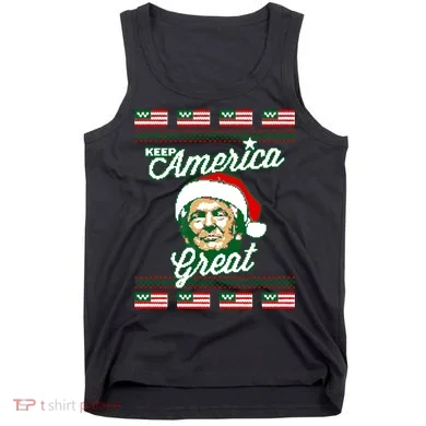 Keep America Great Ugly Christmas Sweater Tank Top