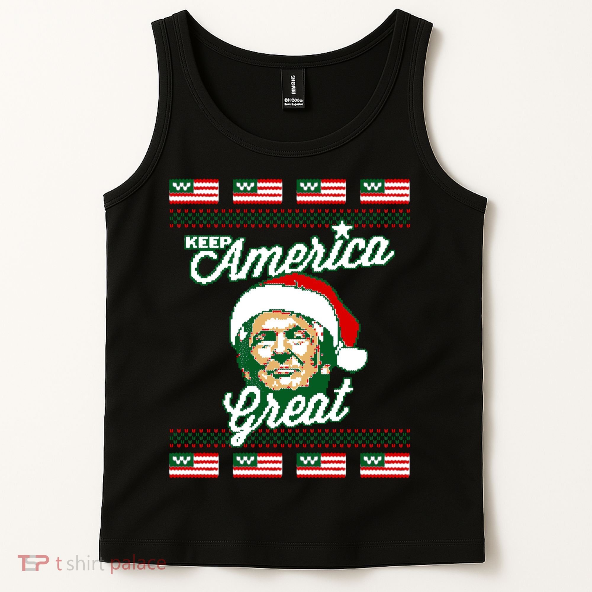 Keep America Great Ugly Christmas Sweater Tank Top