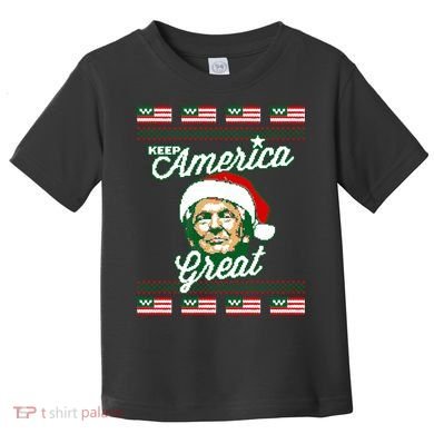 Keep America Great Ugly Christmas Sweater Toddler T-Shirt