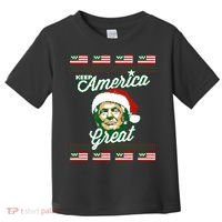 Keep America Great Ugly Christmas Sweater Toddler T-Shirt thumb 0
