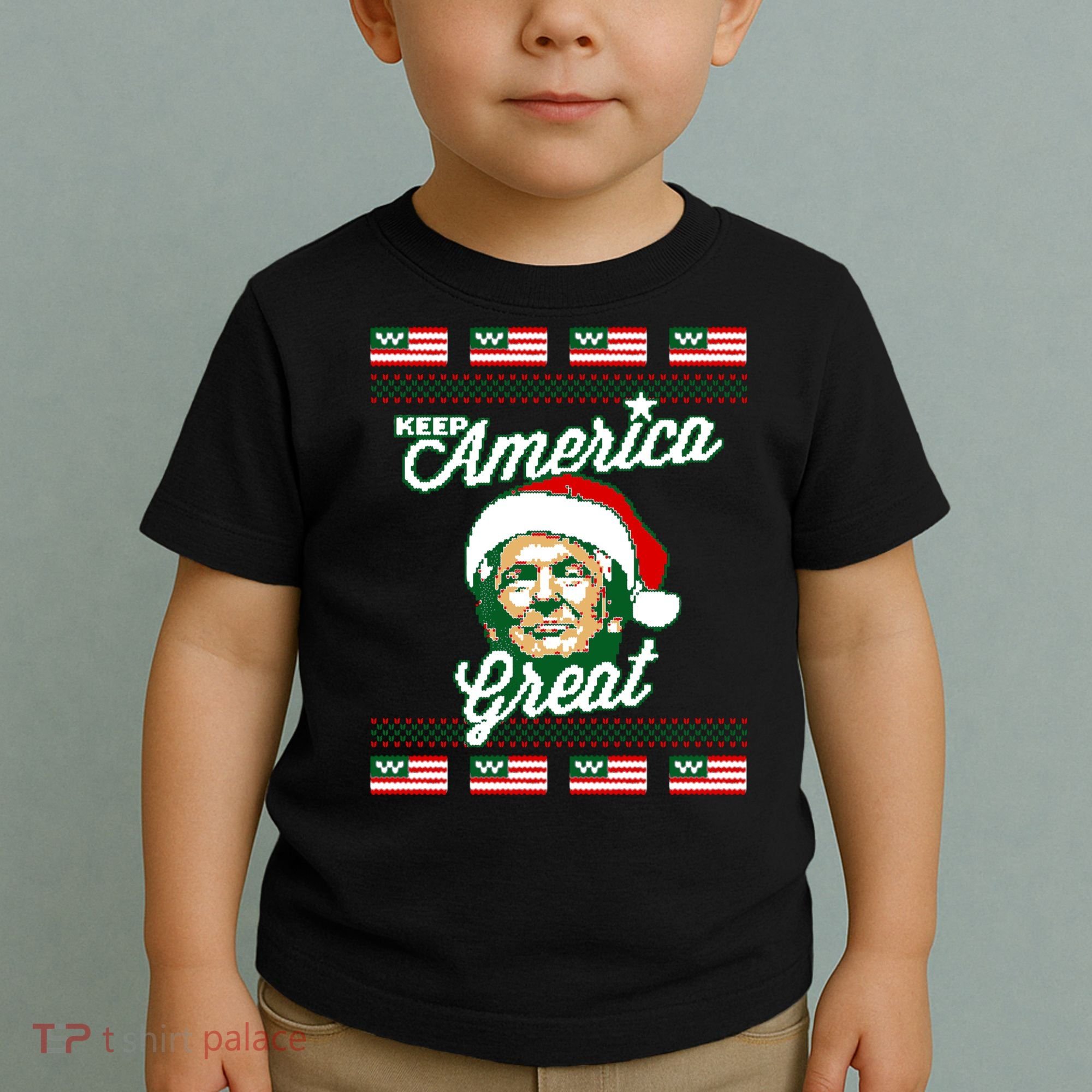 Keep America Great Ugly Christmas Sweater Toddler T-Shirt