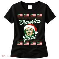 Keep America Great Ugly Christmas Sweater Women's T-Shirt thumb 0