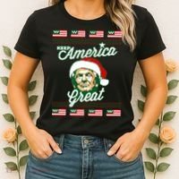 Keep America Great Ugly Christmas Sweater Women's T-Shirt thumb 2