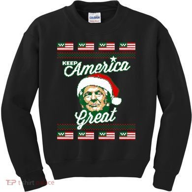 Keep America Great Ugly Christmas Sweater Kids Sweatshirt