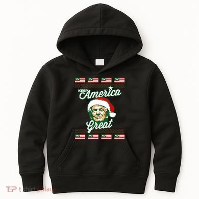 Keep America Great Ugly Christmas Sweater Kids Hoodie