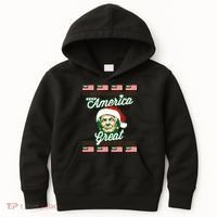 Keep America Great Ugly Christmas Sweater Kids Hoodie thumb 0