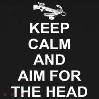 Keep Calm and Aim For The Head Doggie Tank thumb 4