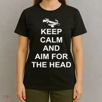 Keep Calm and Aim For The Head T-Shirt thumb 4