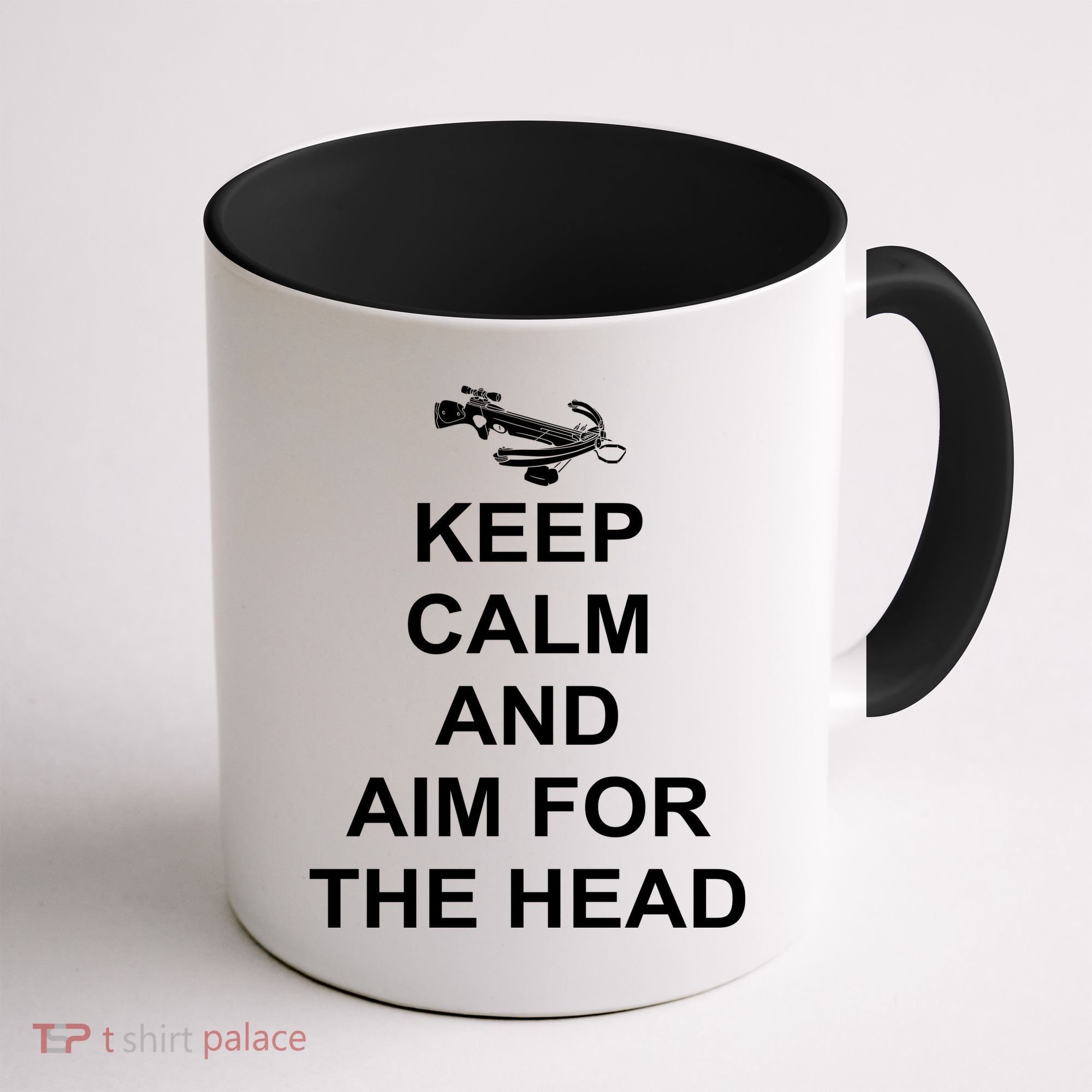 Keep Calm and Aim For The Head Coffee Mug