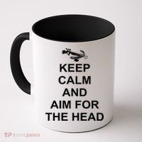 Keep Calm and Aim For The Head Coffee Mug thumb 0