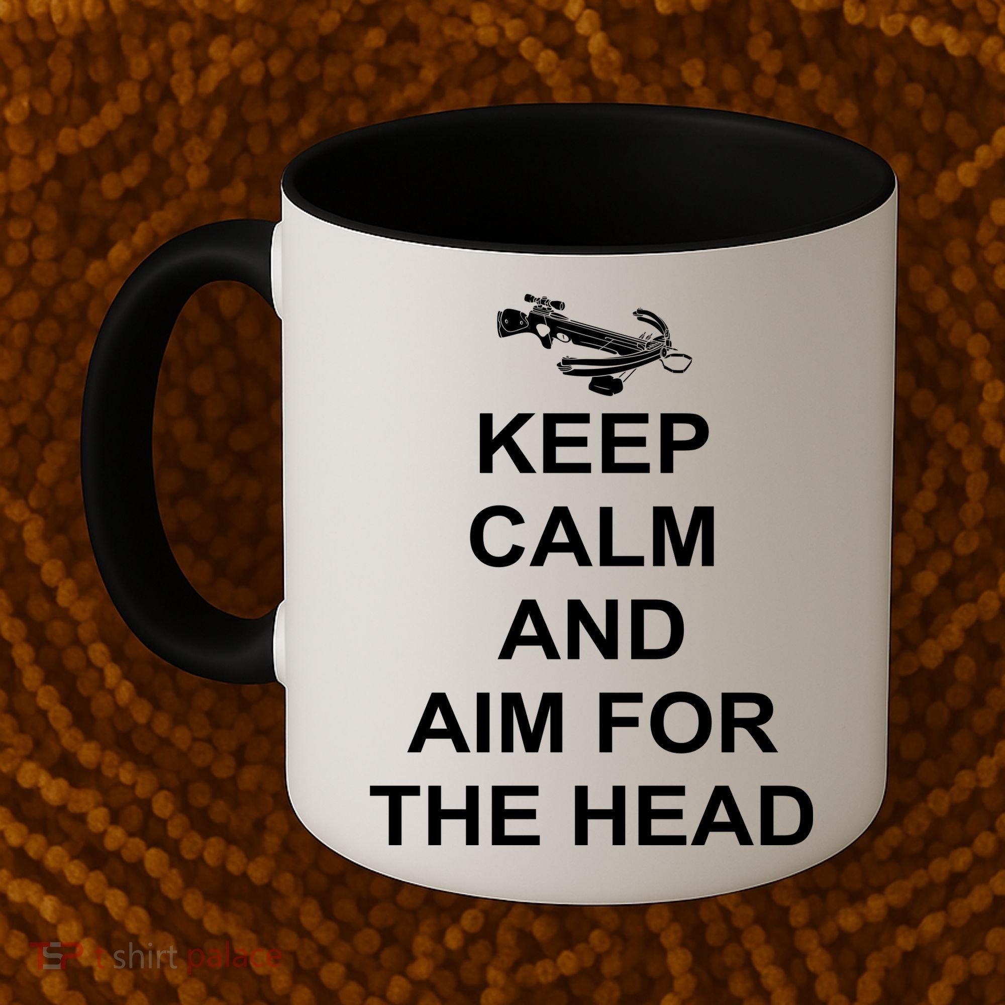 Keep Calm and Aim For The Head Coffee Mug
