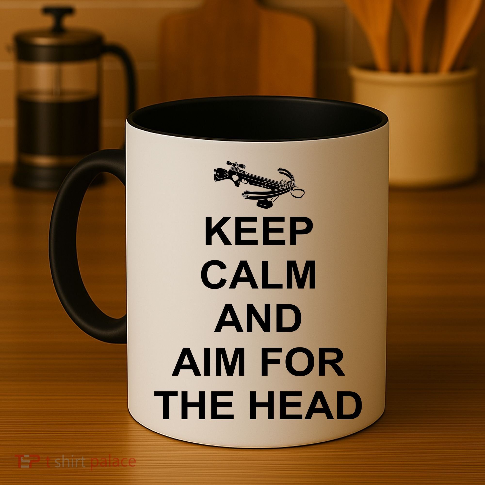 Keep Calm and Aim For The Head Coffee Mug