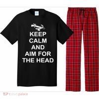 Keep Calm and Aim For The Head Pajama Set thumb 0