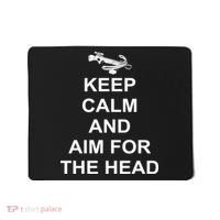 Keep Calm and Aim For The Head Mousepad thumb 0