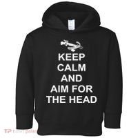 Keep Calm and Aim For The Head Toddler Hoodie thumb 0