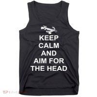 Keep Calm and Aim For The Head Tank Top thumb 0