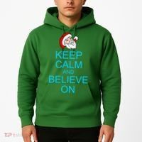 Keep Calm And Believe On Santa Christmas Hoodie thumb 2