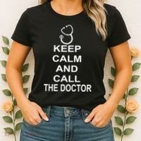 Keep Calm and Call The Doctor Women's T-Shirt thumb 2