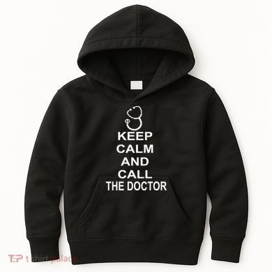 Keep Calm and Call The Doctor Kids Hoodie