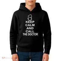 Keep Calm and Call The Doctor Kids Hoodie thumb 4