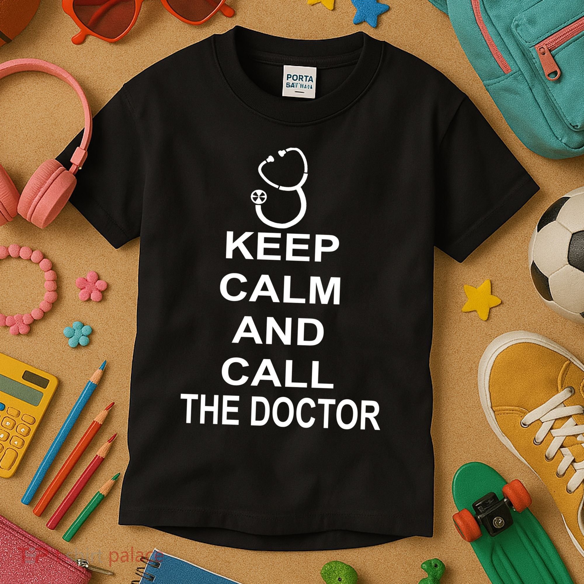 Keep Calm and Call The Doctor Kids T-Shirt