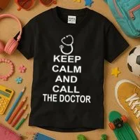 Keep Calm and Call The Doctor Kids T-Shirt thumb 3