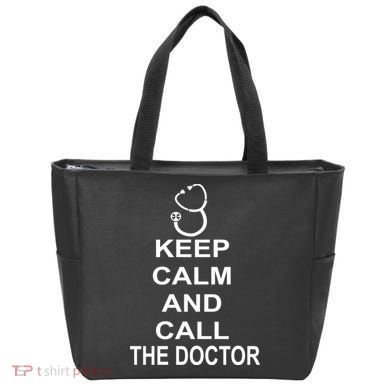 Keep Calm and Call The Doctor Tote Bag