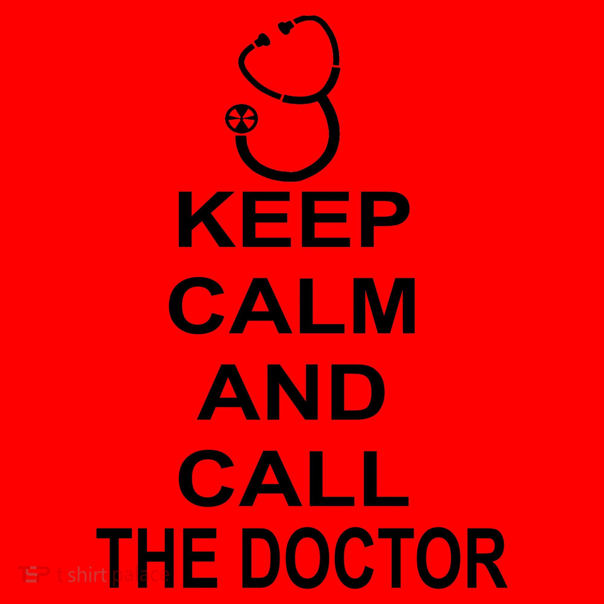 Keep Calm and Call The Doctor Santa Hat