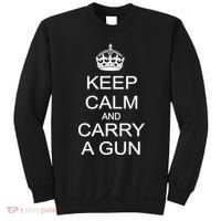 Keep Calm and Carry a Gun Sweatshirt thumb 0