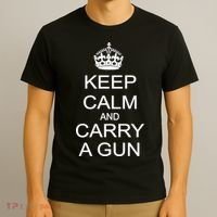Keep Calm and Carry a Gun T-Shirt thumb 3