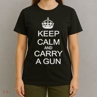 Keep Calm and Carry a Gun T-Shirt thumb 4