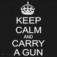 Keep Calm and Carry a Gun Bucket Hat thumb 4