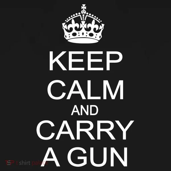 Keep Calm and Carry a Gun Bucket Hat