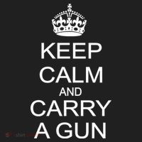 Keep Calm and Carry a Gun Beanie thumb 2