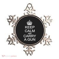 Keep Calm and Carry a Gun Ornament thumb 0