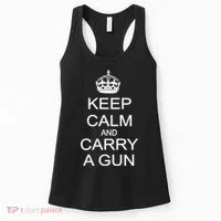 Keep Calm and Carry a Gun Women's Tank Top thumb 0
