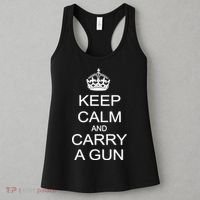 Keep Calm and Carry a Gun Women's Tank Top thumb 3